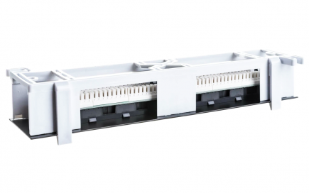 Патч-панель настенная, 12 портов, Кат.5e (Класс D), 100МГц, RJ45/8P8C, 110, T568A/B (EC-UWP-12-UD2)