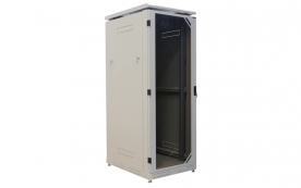 Шкаф напольный SIGNAPRO МТК 19", 47U, 2276x600x800 мм, разборный, дверь со стеклом, серый